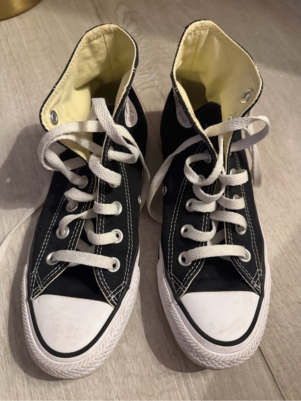 CONVERSE Classic High-Top Sneakers in Black and White